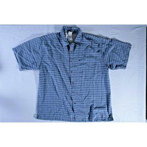 The North Face mens sz XL shirt button front blue
